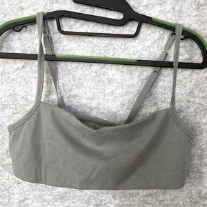 SKIMS Pointelle Logo Bralette in Mineral Size 2X EUC